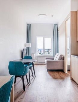 Quadratisch, praktisch, zentral - 1,5 Zimmer Wohnung mit atemberaubendem Ausblick im Fritz Tower - Berlin