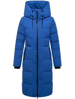 Navahoo Steppmantel Schokokuss XIV Warmer Damen gesteppter Wintermantel mit Kapuze