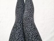 Schöne H&M Leo Leggings Gr. S Leoparden Muster Leggins Grau Jersey Stretch - Gelsenkirchen