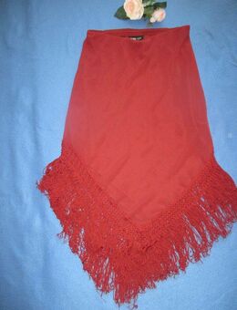 Ausgefallen * Salsa * Charlston- Style * Fransen und Häckel- Akzente * Strech * Rock "MNG MANGO" Gr. 36- 38, 40/ S- M * bordeaux- wein- dunkel- rot * - Riedlingen
