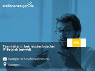 Teamleiter:in betriebstechnischer IT-Betrieb (m/w/d) - Stuttgart