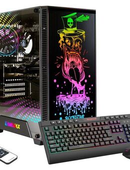 GAMEMAX Multimedia-PC Rockstar 7384 PC (AMD Ryzen 5 5600G, Radeon Graphics, 16 GB RAM, 1000 GB SSD, Luftkühlung, Windows 11)