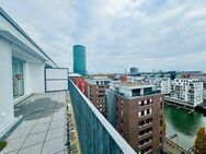 SCHICK MIT BLICK (Hafen, Main und Skyline) PENTHOUSERARITÄT IM WESTHAFEN FRANKFURT - Frankfurt (Main)