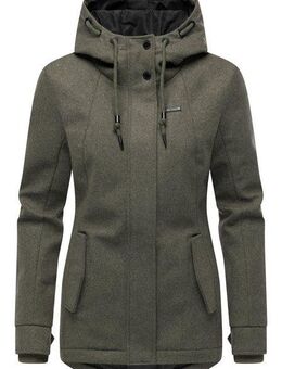 Ragwear Winterjacke Monadde Felt YOUMODO Wasserfeste warme Jacke mit Kapuze