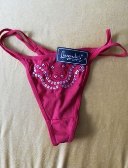 Weißer+roter String/String-Tanga neu mit Etikett - Einheitsgröße - Ulm