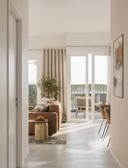 Exklusive 2-Zimmer-Wohnung mit offenem Zuschnitt, Schlafzimmer mit Bad en Suite und schönem Balkon - Düsseldorf