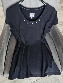 Shirt Gr. 44 Schwarz mit Strasssteinen - Bad Bederkesa