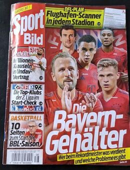 Sport Bild Nr. 38/2024 18.09.2024 Bundesliga Fußball SportBild Bayern München - Essen