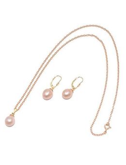 Firetti Schmuckset Multipack Schmuck Geschenk Silber 925 Halskette Ohrstecker Perlschmuck (Set, 3-tlg), Made in Germany - mit Naturperlen