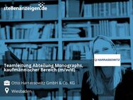 Teamleitung Abteilung Monographs, kaufmännischer Bereich (m/w/d) - Wiesbaden