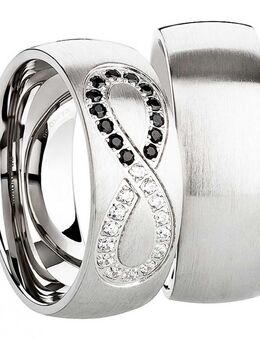 Edelstahlringe mit unendlich Gravur AB3742-AB3743 - Aholming