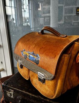 ~ Schulranzen Vintage Leder Lehrertasche Handtasche Rücksack - Überlingen Zentrum