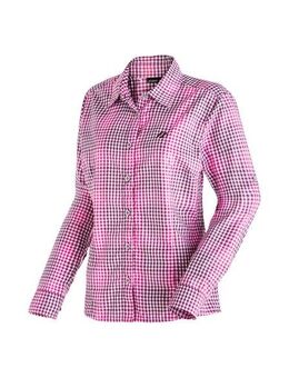 Maier Sports Funktionsbluse Nanni Damen Bluse, langarm Karobluse für Outdoor und Freizeit