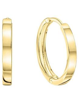 Vivance Paar Creolen 585/- Gelbgold matt/glanz