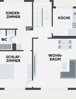Stilvoll möblierte 3-Zimmer-Wohnung in ruhiger Lage von Mönchfeld - Stuttgart
