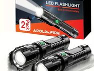 2er-Set LED-Taschenlampen von APOLLOFIRE – Leistungsstark und vielseitig! Set352 - Wuppertal