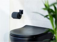 WENKO Toilettenpapierhalter Vacuum-Loc® Modell Quadro, aus Edelstahl, Befestigen ohne Bohren