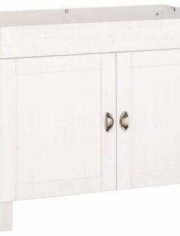 Home affaire Spülenschrank Oslo 100 cm breit, inklusive Einbauspüle aus Edelstahl, aus Kiefer