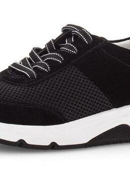 Gabor Rollingsoft Keilsneaker, Freizeitschuh, Halbschuh, Schnürschuh, Logoschriftzug an der Ferse