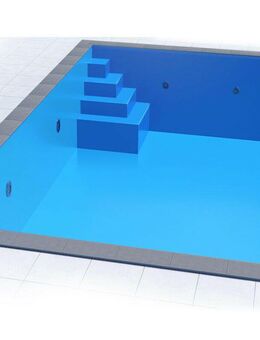 Styropor Pool 700x350x150 EPS30 mit Ecktreppe Smart - Alzenau