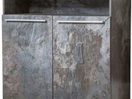 INOSIGN Kommode India, Breite 91cm, stilvolle Anrichte mit 2 Türen und offene Fach, Sideboard viel Stauraum, ohne Beleuchtung