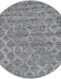 Ayyildiz Teppiche Teppich PISA 4702, rund, Höhe: 20 mm, auch in rechteckig, Hoch Tief Struktur, Wohnzimmer, Schlafzimmer
