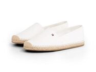 Tommy Hilfiger FLAG CANVAS ESPADRILLE Espadrille, Slipper, Flats, Bequemschuh mit Bastbezug und Ziernähten