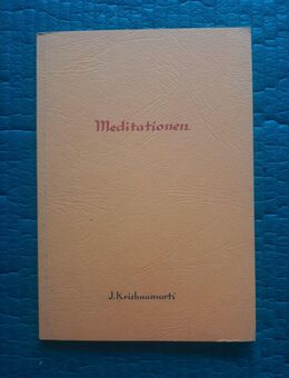 Meditationen • Krishnamurti 1969 - Gröbenzell