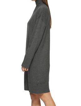 QS Strickkleid mit geripptem Stehkragen