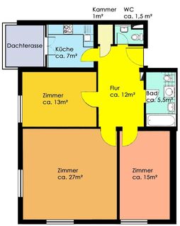 schöne 3 Raum-DG-Wohnung sucht Mieter