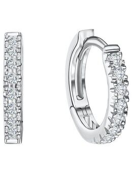 Vivance Paar Creolen 585/- Weißgold Zirkonia