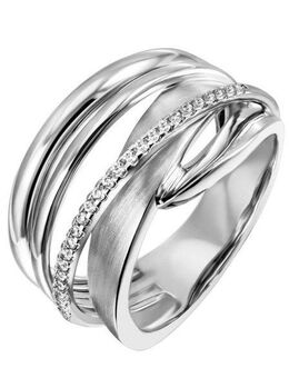 Firetti Fingerring Schmuck Geschenk Silber 925 Silberring, mit Zirkonia (synth)
