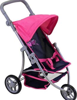 Knorrtoys® Puppenbuggy Lio - Flying Hearts Blue