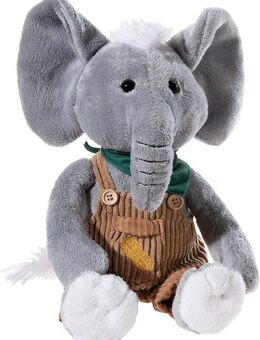 Heunec® Kuscheltier Latzhosen-Gang, Elefant Eddie Erdnuss