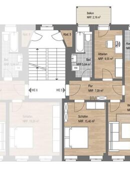 Denkmalgeschützte 3-Zimmer-Wohnung im Gründerzeithaus in ruhiger Seitenstraße in Anger-Crottendorf - Leipzig