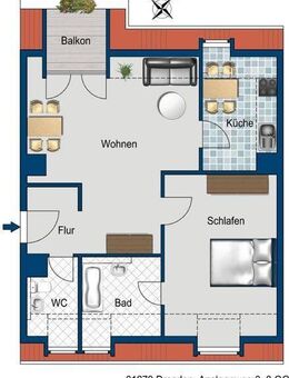Große 2-Raumwohnung mit Balkon sucht neue Mieter*innen! - Dresden