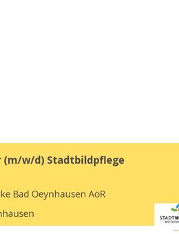 Mitarbeiter (w/m/d) Stadtbildpflege - Bad Oeynhausen