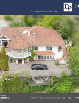 Repräsentatives Anwesen mit mediterranem Luxus - Pool, Veranda, Parkgarten & Flussblick - Hördt