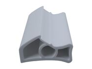 DIWARO Türdichtung SZ177 für Stahlzargen | Dichtung 5 lfm | Farben: weiß und grau | senkrechte Nut | Fachhandelsware, hergestellt in Deutschland - Moers