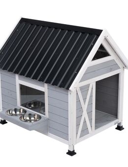 Modern Living Outdoor-Hundehütte Belmont - ca. L 101 x B 92 x H 95,5 cm