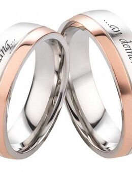 Edelstahlringe E204 ohne Stein mit Außengravur - Aholming