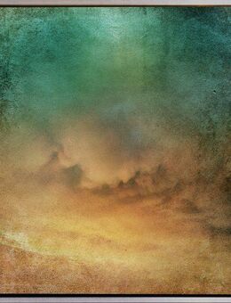 queence Leinwandbild Wolken, Abstrakt, Abstrakte, Kunst, Modern, mit einem Schattenfugenrahmen veredelt