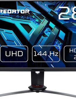 Acer Predator XB283K KV Gaming-LED-Monitor (71 cm/28 ", 3840 x 2160 px, 4K Ultra HD, 1 ms Reaktionszeit, 144 Hz, LCD)