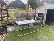 Spanferkelgrill aus Edelstahl - Schillsdorf