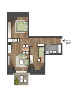 Schöne 3- Zimmer Neubauwohnung inkl. Balkon - - Bamberg