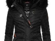 Navahoo Winterjacke Wisteriaa Warm gefütterte Steppjacke mit Kunstfell-Kapuze
