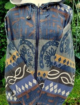 wunderschöne legere Goa Jacke mit Kapuze, unisex - Niederfischbach