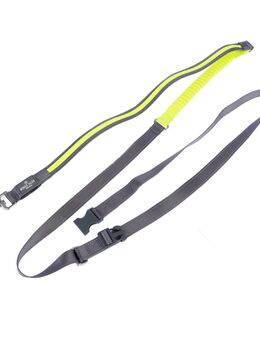 Nomad Tales Spirit USB LED Joggingleine neongelb & grau - 180 - 250 cm lang, 25 mm breit
