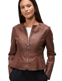 Zero Jackenblazer zero Damen Blazer-Jacke in Lederoptik weiteres Detail