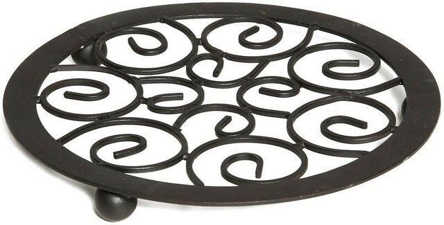 Ambiente Haus Teller Untersetzer in Schwarz - 20 cm, (1 St) - 